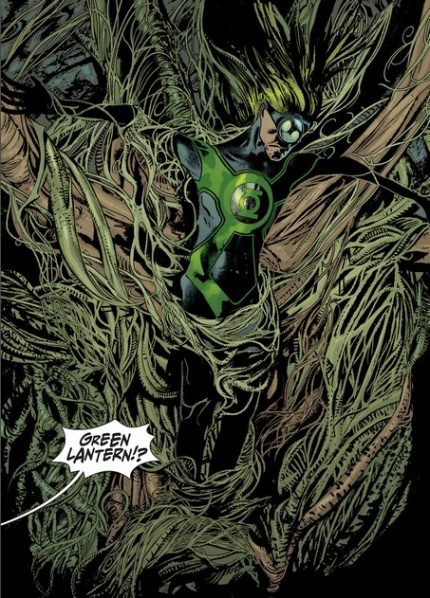 Odd that the most direct tribute to Moore's Swamp Thing run came in the pages of Animal Man.